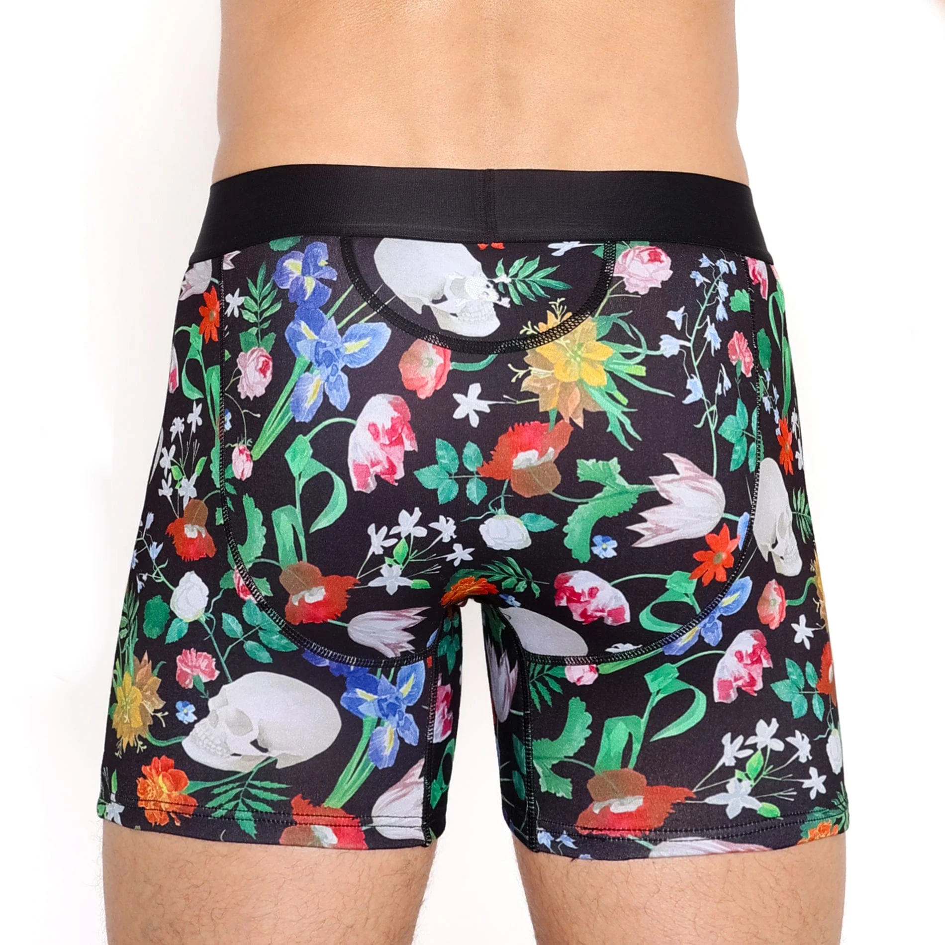 Hand-Painted Dutch Floral Boxer Brief - Image 3