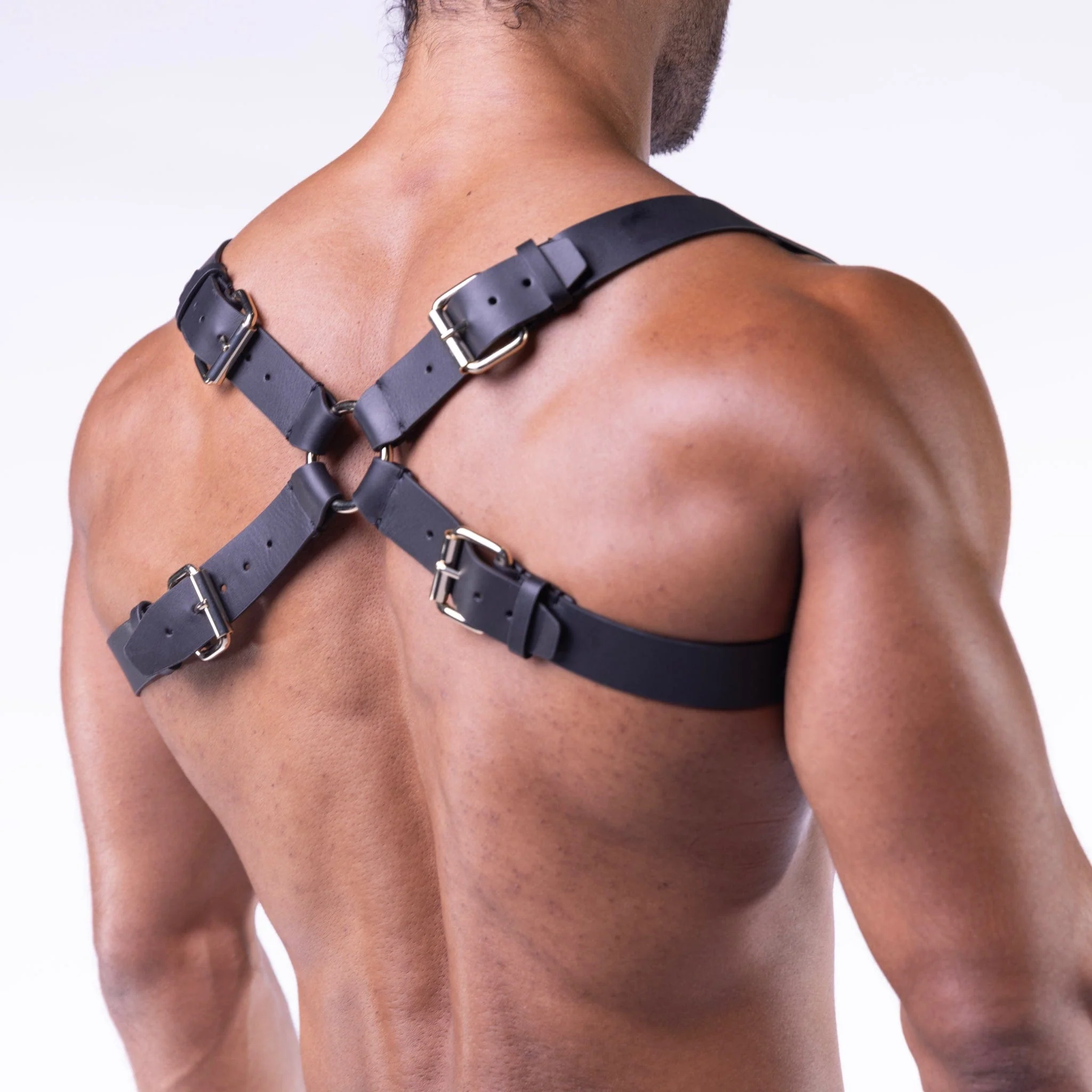 Heritage Leather Shoulder Harness Black - Image 4