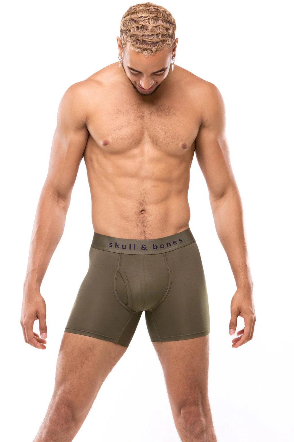 Just the Bones Boxer Brief Army Green - Image 4