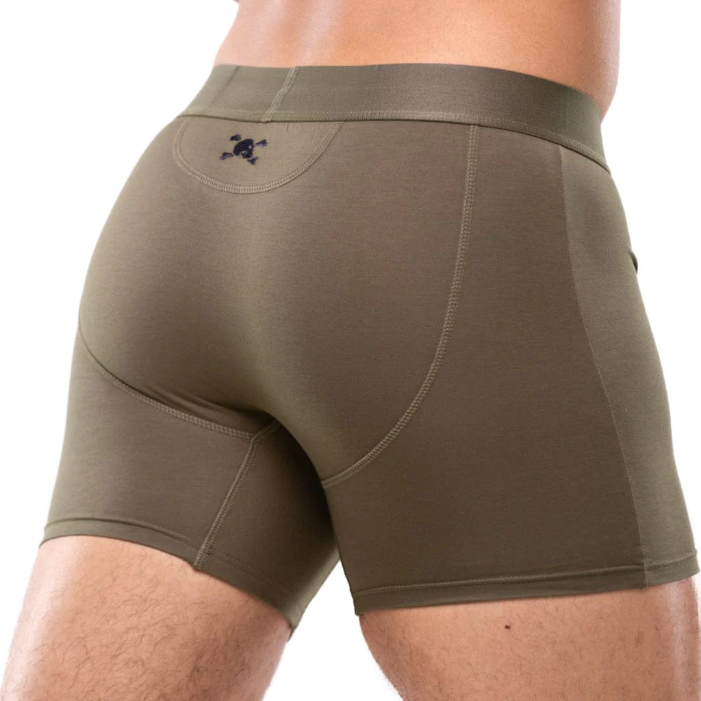 Just the Bones Boxer Brief Army Green - Image 6