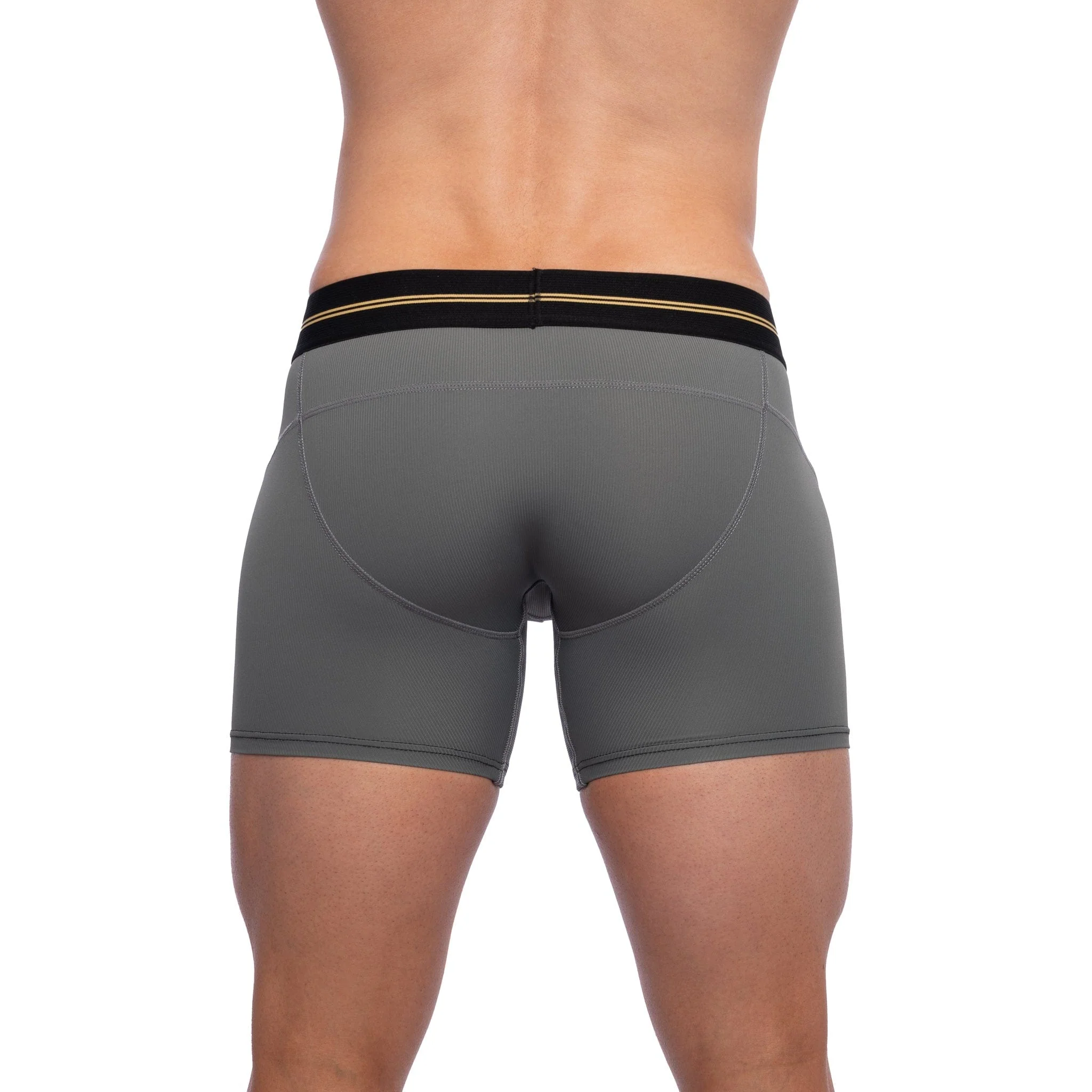 Performance Rib Boxer Brief Grey - Image 3